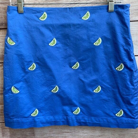 VINEYARD VINES SKIRT WITH EMBROIDERED LIMES‎ - Picture 2 of 5